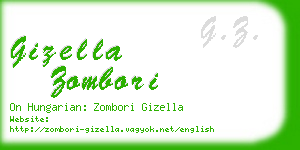 gizella zombori business card